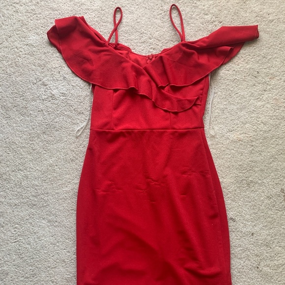 Red dress from Justfab never worn! - Picture 1 of 2
